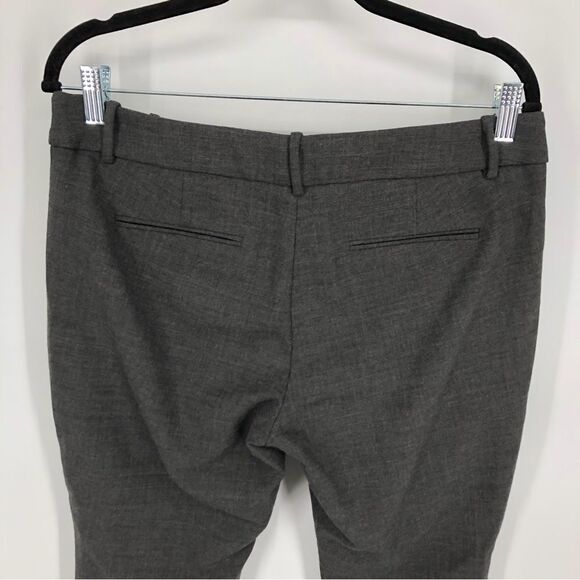 J. Crew Minnie Pants Womens 8 Gray Wool Bi Stretch Dressy Casual Ankle - Picture 6 of 8